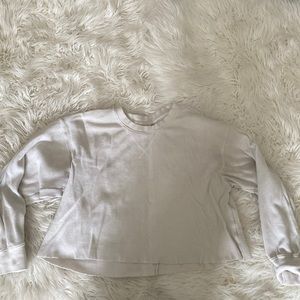 Cream Waffle Longsleeve Top